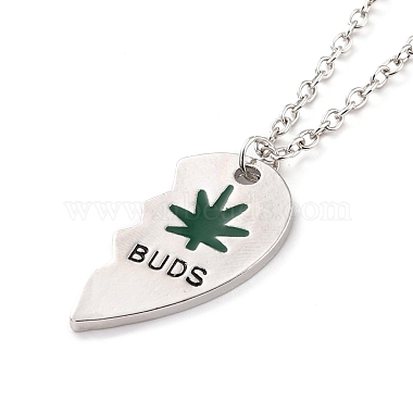 Ожерелья с подвесками из сплава Best Buds(NJEW-K124-03A-P)-3