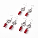 Synthetic Rubber Bullet with Sun Dangle Earrings(EJEW-I276-01P-12)-1