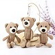 Cartoon PP Cotton Plush Simulation Soft Stuffed Animal Toy Bear Pendants Decorations(HJEW-K043-03)-1