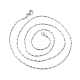 304 Stainless Steel Coreana Chain Necklaces(X-NJEW-I248-20P)-2