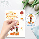 8 Sheets 8 Styles Autumn PVC Waterproof Wall Stickers(DIY-WH0345-088)-3