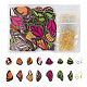 Kit de fabrication de boucles d'oreilles papillon Kissitty DIY(DIY-KS0001-33)-1