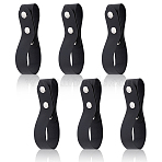 PU Leather Belt Whip Holder, Whip Waist Strap, with Platinum Iron Snap Button, Black, 1450x30x10mm(DIY-WH0591-544B)