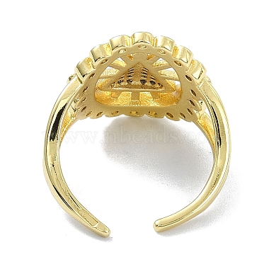 латунь с кольцом из циркония(RJEW-B051-56G)-3
