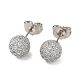 Boucles d'oreilles en laiton de goujon de rhinestone(EJEW-Z021-10P)-1