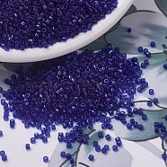 MIYUKI Delica Beads, Cylinder, Japanese Seed Beads, 11/0, (DB0707) Transparent Cobalt, 1.3x1.6mm, Hole: 0.8mm, about 2000pcs/10g(X-SEED-J020-DB0707)