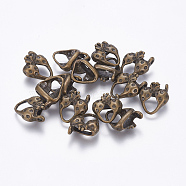 Alloy Pendants, Lead Free and Cadmium Free, Antique Bronze Color, Bra, about 16mm long, 14mm wide, 7mm thick(X-EA10994Y-AB)