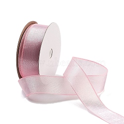 20 Yards Polyester Ribbon, for Gift Wrapping, Pearl Pink, 1 inch(25mm), about 20.00 Yards(18.29m)/Roll(OCOR-Z005-02F)