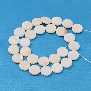 Shell normal de perles blanches de brins(X-PBB251Y-2)-2