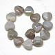 Chapelets de perles en agate grise naturelle(G-S357-E02-08)-2