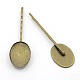 Accessoires bobby épingle à cheveux en fer de tonalité bronze antique diy pour la fabrication de bijoux(X-PHAR-A001-AB)-1