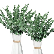 Plastic Artificial Eucalyptus Leaves, for Vase Wedding Bouquet Home Decoration, Green, 410x50mm(PW-WG8731F-06)