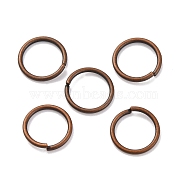 Brass Open Jump Rings, Cadmium Free & Lead Free, Red Copper, 9x0.9mm, Inner Diameter: 7mm, about 4166pcs/500g(KK-G514-01E-R)