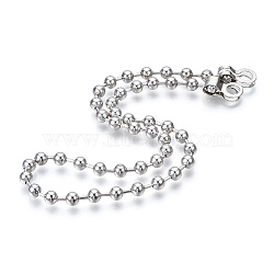 Iron Round Ball Chains with Bead Tips, for Replacement Deck Fill, Platinum, 430x6mm, Hole: 6mm(MAK-N034-006A-P)