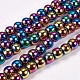 Electroplate Non-Magnetic Synthetic Hematite Beads Strands(X-G-J169A-6mm-05)-1