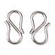 Tarnish Resistant 304 Stainless Steel S-Hook Clasps(X-STAS-R083-11)-1