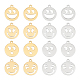 DICOSMETIC 16Pcs 8 Style Ion Plating(IP) 201 Stainless Steel Pendants(STAS-DC0006-10)-1