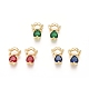 Golden Plated Brass Charms(ZIRC-L087-027G)-1