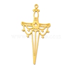201 Stainless Steel Big Pendants, Sword Charms, Golden, 50x23x1mm, Hole: 1.6~1.8mm(X-STAS-E175-05G)