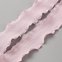 9M Ruffled Polyester Ribbon, for Gift Wrapping Ribbon, Flower Bouquet Decor, Misty Rose, 1-5/8 inch(40mm), about 9.84 Yards(9m)/Roll(OCOR-WH0086-14A)