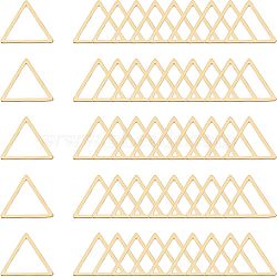 Unicraftale 304 Stainless Steel Linking Ring, Triangle, Golden, 13.5x12x0.8mm, 50pcs/box(STAS-UN0016-09G)