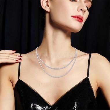 925 Sterling Silver Thin Dainty Link Chain Necklace for Women Men(JN1096A-01)-7
