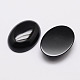 Oval Natural Black Agate Cabochons(G-K020-18x13mm-01)-2
