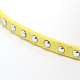 Silver Aluminum Studded Faux Suede Cord(LW-D004-08-S)-2