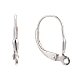Sterling Silver Leverback Hoop Earring Findings(X-STER-A002-181)-2