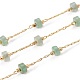 Handmade Natural Green Aventurine Beaded Chains(CHC-E019-02D)-1