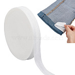 Nylon Trousers Edge Modified Strips, Pants Edge Shorten Self-Adhesive Tape, DIY Sewing Accessories, White, 1 inch(25mm), about 54.68 Yards(50m)/Roll(OCOR-WH0097-72D)