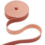 2M Flat Microfiber Imitation Leather Cord, for Clothes Decor, Brown, 12mm, about 2.19 Yards(2m)/Roll(FIND-WH0420-75A-02)