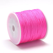 Nylon Thread, Chinese Knotting Cord, Light Coral, 0.8mm, about 109.36 yards(100m)/roll(NWIR-Q008A-F106)