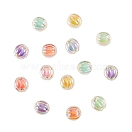 60Pcs 6 Colors Transparent Clear Acrylic Beads, DIY Accessories, AB Color, Pumpkin, Mixed Color, 11.5x11mm, Hole: 2mm, 10pcs/color(OACR-CJ0001-15)