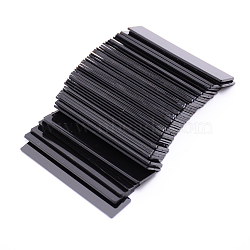Acrylic Nail Art Tips Strip Display Stand, False Nails Tips Display Board Card, Manicures Training Practice Tool, Black, 66x14.5x1mm, about 48pcs/bag(ODIS-WH0008-34)