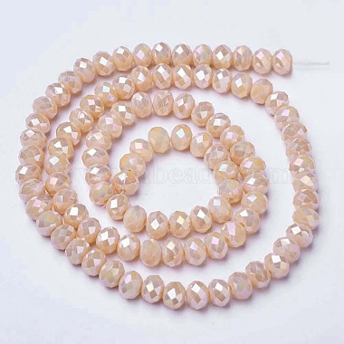 Chapelets de perles en verre galvanoplastique(EGLA-A034-P4mm-B02)-2
