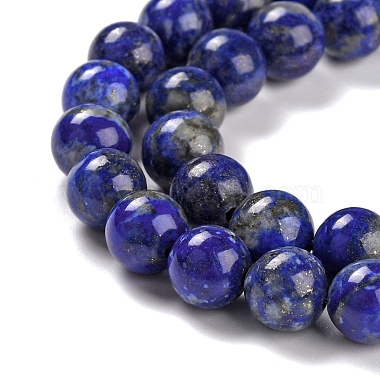 Natural Lapis Lazuli Bead Strands(G-G953-03-8mm)-3