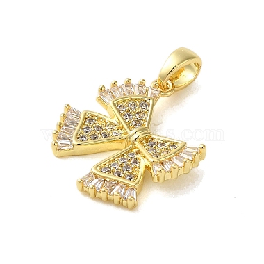 Brass Micro Pave Cubic Zirconia Pendants(KK-E105-01G-01)-2