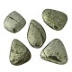 Natural Pyrite Flat Back Cabochons(G-D067-03)-1