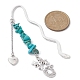 Natural Gemstone Chip Beads Bookmarks(AJEW-JK00248)-3