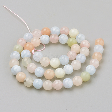 Chapelets de perles en morganite naturelle(X-G-Q961-08-6mm)-2