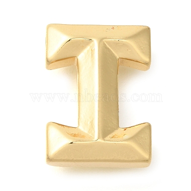 Real 18K Gold Plated Letter I Brass Pendants