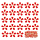 Arricraft 100Stk. 5-Blütenblatt-Perlenkappen aus Eisenemail(IFIN-AR0001-24)-1