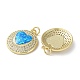 pendentifs en laiton zircon cubique transparent(KK-C045-01B-G)-2