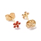 Rhinestone Flower Stud Earrings with 316L Surgical Stainless Steel Pins(EJEW-P204-03G)-3