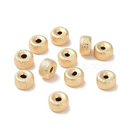 Eco-Friendly Brass Spacers Beads, Long-Lasting Plated, Lead Free & Cadmium Free, Flat Donut, Real 24K Gold Plated, 6x3.5mm, Hole: 1.4mm(X-KK-M225-24G-B)