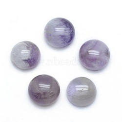 Natural Amethyst Cabochons, Half Round, 10x4~5mm(X-G-P393-R14-10mm)