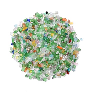 Cat Eye Beads, No Hole Beads, Chip, Mixed Color, 3~10x3~8x1~4mm