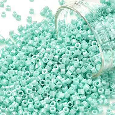 Aquamarine Cylinder Glass Beads