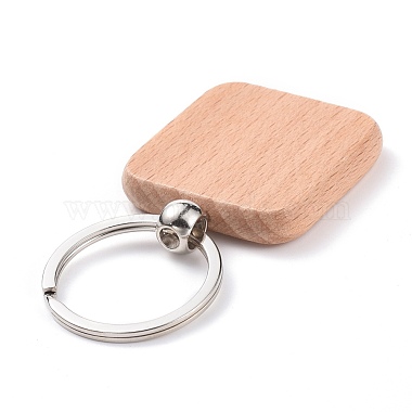 Natural Wood Keychain(HJEW-P008-05)-2